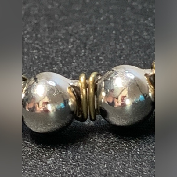 Silpada Vintage RARE Sterling Silver & Interlaced/Wrapped Brass Cuff Bracelet - Picture 7 of 11